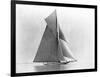 Yacht Reliance at Full Sail-null-Framed Photographic Print