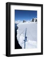 Yacht's Shadow and Iceberg, Antarctica-Paul Souders-Framed Photographic Print