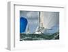 Yacht Sailing a Regatta-null-Framed Art Print