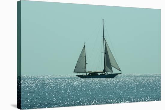 Yacht Sailing in Mediterranean during Summer-ilker canikligil-Stretched Canvas