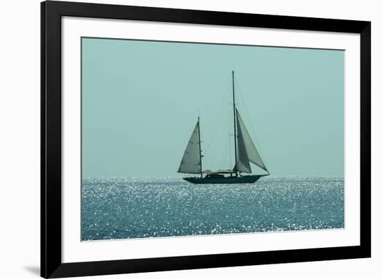 Yacht Sailing in Mediterranean during Summer-ilker canikligil-Framed Photographic Print