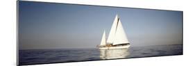 Yacht Sailing in the Sea-null-Mounted Photographic Print