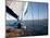 Yacht Sailing West Along the Coast, Dorset, England, United Kingdom, Europe-David Lomax-Mounted Photographic Print