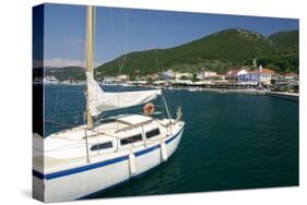 Yacht, Sami, Kefalonia, Greece-Peter Thompson-Stretched Canvas