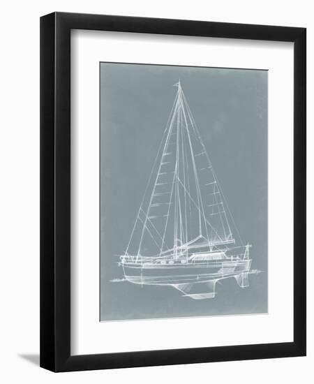 Yacht Sketches I-Ethan Harper-Framed Art Print