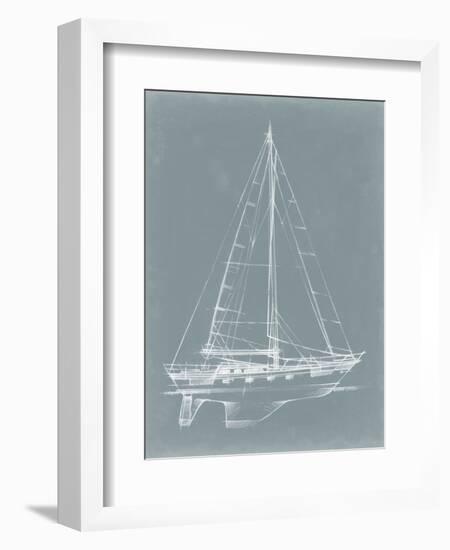 Yacht Sketches II-Ethan Harper-Framed Art Print