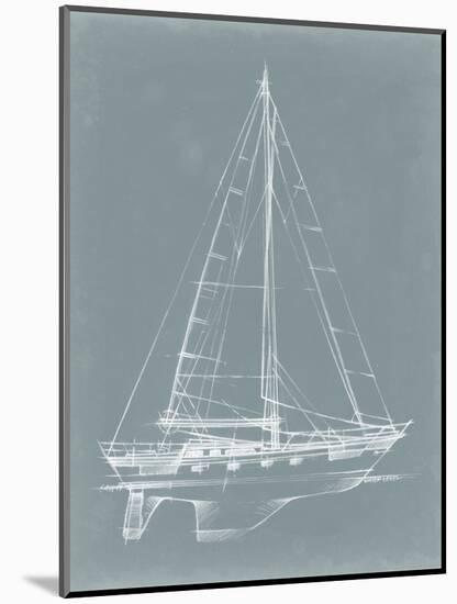 Yacht Sketches II-Ethan Harper-Mounted Art Print