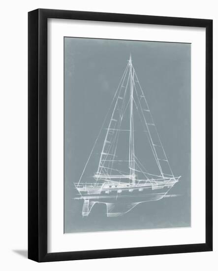 Yacht Sketches II-Ethan Harper-Framed Art Print