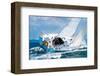 Yacht Skipper Sailing Regatta-null-Framed Art Print