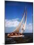 Yacht "Starlight" in Full Sail in Caribbean-Eliot Elisofon-Mounted Photographic Print