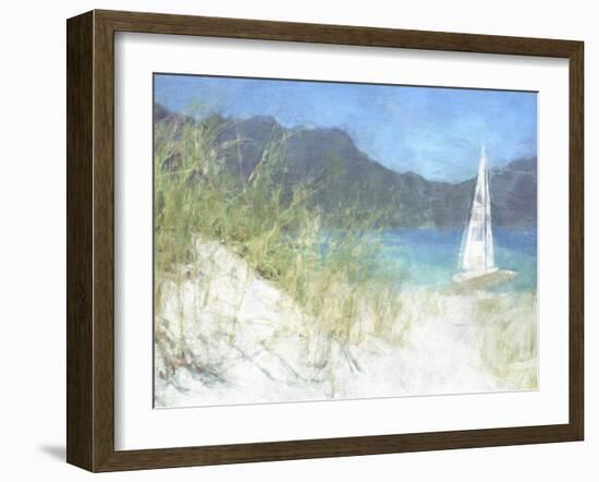 Yacht Waiting-Noah Bay-Framed Art Print