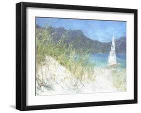 Yacht Waiting-Noah Bay-Framed Art Print