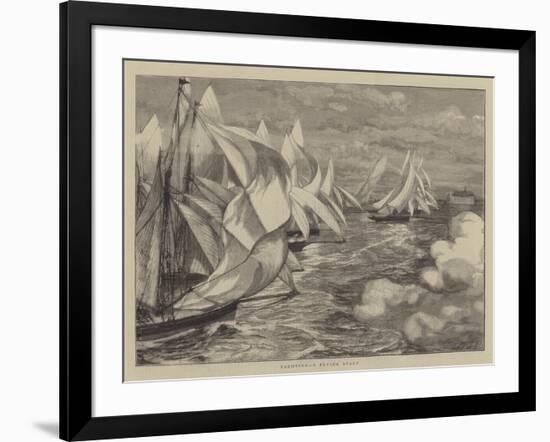 Yachting, a Flying Start-null-Framed Giclee Print