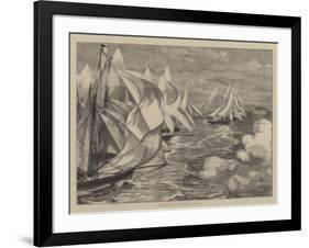 Yachting, a Flying Start-null-Framed Giclee Print