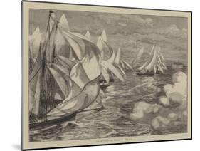 Yachting, a Flying Start-null-Mounted Giclee Print