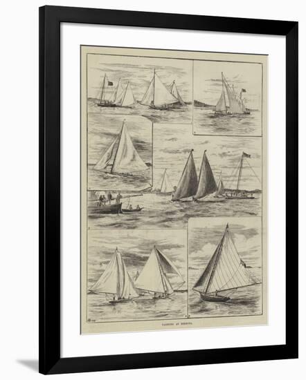 Yachting at Bermuda-Thomas Harrington Wilson-Framed Giclee Print