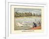 Yachting At Kensington Gardens London England-null-Framed Art Print