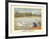 Yachting At Kensington Gardens London England-null-Framed Art Print