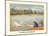 Yachting At Kensington Gardens London England-null-Mounted Art Print