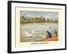 Yachting At Kensington Gardens London England-null-Framed Art Print