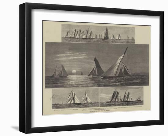 Yachting at the Isle of Wight-null-Framed Giclee Print