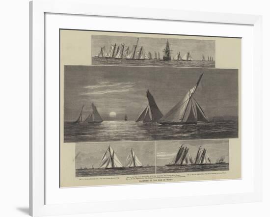 Yachting at the Isle of Wight-null-Framed Giclee Print