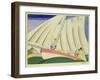 Yachting, C.1920 (Stencil on Paper)-Charles Martin-Framed Giclee Print