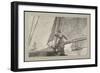 Yachting Girl, 1880 (Heliotype, with Additions in Gouache, on Photosensitive Paper, Mounted on Gray-Winslow Homer-Framed Giclee Print