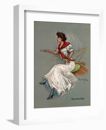 Yachting Girl-Hamilton King-Framed Giclee Print