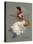 Yachting Girl-Hamilton King-Stretched Canvas