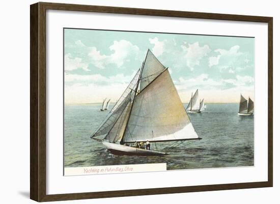 Yachting on Put-In Bay-null-Framed Art Print