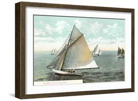 Yachting on Put-In Bay-null-Framed Art Print