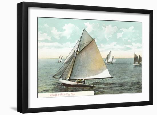 Yachting on Put-In Bay-null-Framed Art Print