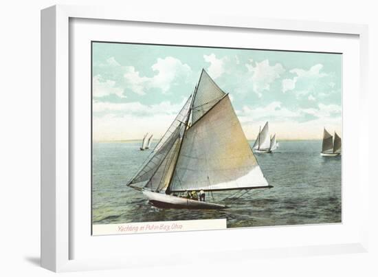 Yachting on Put-In Bay-null-Framed Art Print