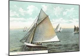 Yachting on Put-In Bay-null-Mounted Premium Giclee Print