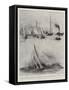 Yachting on the Clyde, Rainbow, Gleniffer and Bona Off Garroch Head-William Lionel Wyllie-Framed Stretched Canvas