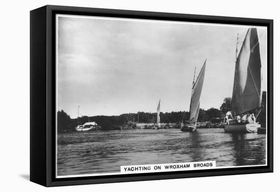 Yachting on Wroxham Broads, 1936-null-Framed Stretched Canvas