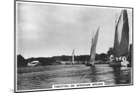 Yachting on Wroxham Broads, 1936-null-Mounted Giclee Print