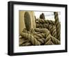 Yachting. Parts of Yacht. Nautical Ship Rope.-Voy-Framed Photographic Print