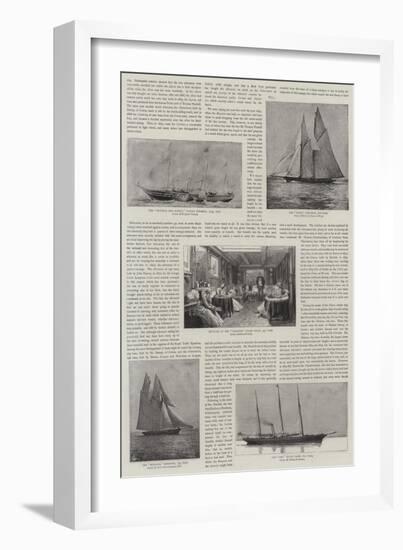 Yachting, Past and Present-William Edward Atkins-Framed Giclee Print