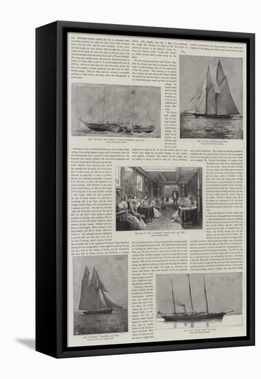 Yachting, Past and Present-William Edward Atkins-Framed Stretched Canvas