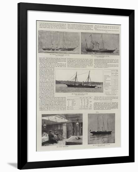 Yachting, Past and Present-null-Framed Giclee Print