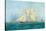 Yachting, Scene off Cowes Isle of Wight-Thomas Sewell Robins-Stretched Canvas