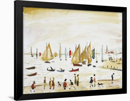 Yachts, 1959-Laurence Stephen Lowry-Framed Premium Giclee Print