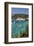 Yachts anchored in bay, Lakka, Paxos, Ionian Islands, Greek Islands, Greece, Europe-Stuart Black-Framed Photographic Print