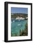 Yachts anchored in bay, Lakka, Paxos, Ionian Islands, Greek Islands, Greece, Europe-Stuart Black-Framed Photographic Print