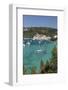 Yachts anchored in bay, Lakka, Paxos, Ionian Islands, Greek Islands, Greece, Europe-Stuart Black-Framed Photographic Print