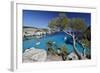 Yachts Anchored in Cove, Cala Macarella, Near Cala Galdana-Stuart Black-Framed Photographic Print