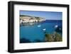 Yachts Anchored in Cove, Cala Macarella, Near Cala Galdana-Stuart Black-Framed Photographic Print