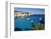 Yachts Anchored in Cove, Cala Macarella, Near Cala Galdana-Stuart Black-Framed Photographic Print